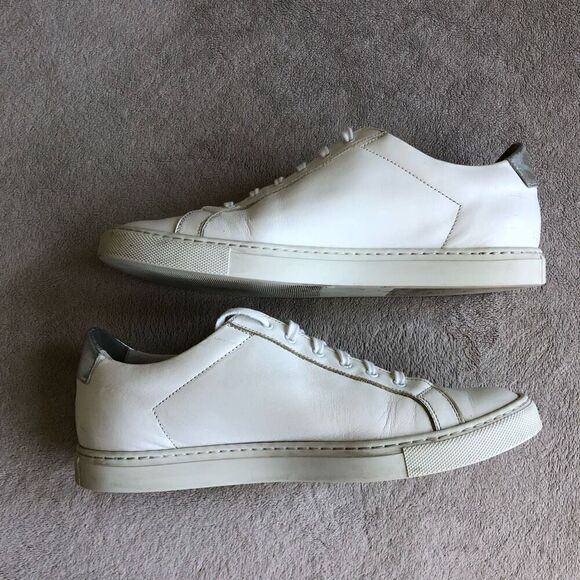 Woman by Common Projects Original Achilles White Leather Lace Up Sneakers - Picture 6 of 16